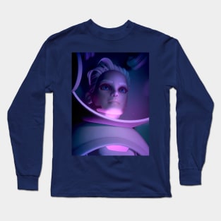 girl in space Long Sleeve T-Shirt